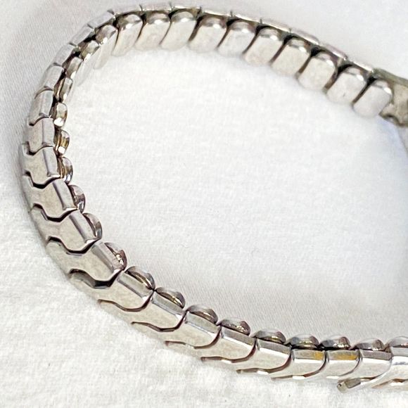 Calling All Marys ID Bracelet Expandable Links Nickle Silver Rhodium Plated - Picture 6 of 10